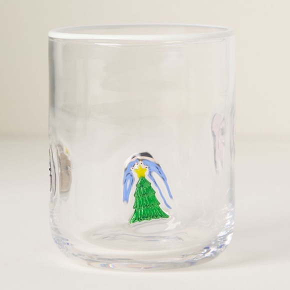 Anthropologie The Festive Icon Juice Glass Christmas Holiday Nutcracker - Picture 5 of 16